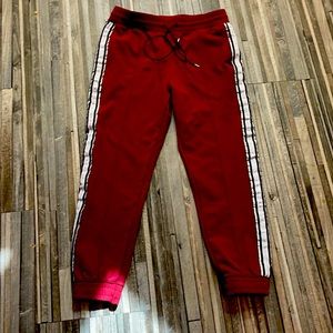 Mens glitter stripe workout pants
